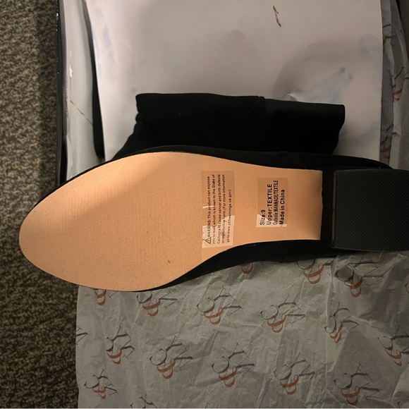 NWT Women’s Black Tall Boots, size 9. Faux Suede - Picture 4 of 5